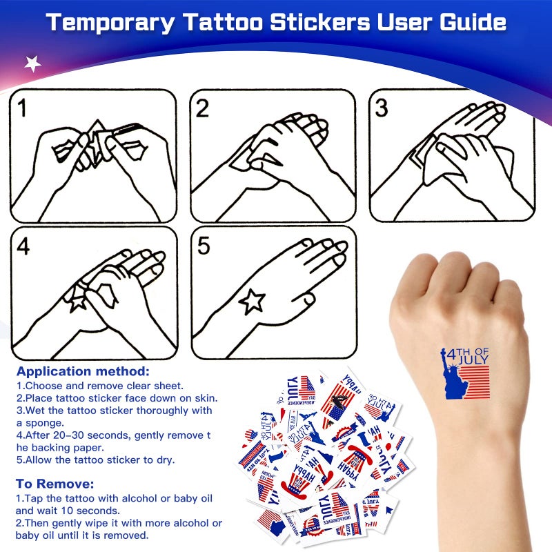 Lansian 4th of July Accessories Bulk Party Supplies, 146Pcs Patriotic Party Favors Set for Independence Day Decorations Memorial Day Celebrations USA Flags Party Parades Classroom Rewards for Kids - Image 5